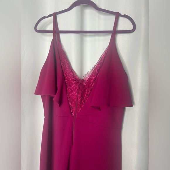 NWOT Fashionnova Magenta Jumpsuit - Picture 8 of 9